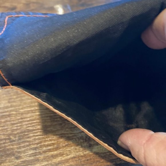 Vintage multicolor leather clutch/wallet - Picture 8 of 9